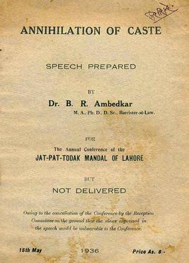 First_edition_of_Annihilation_of_Caste